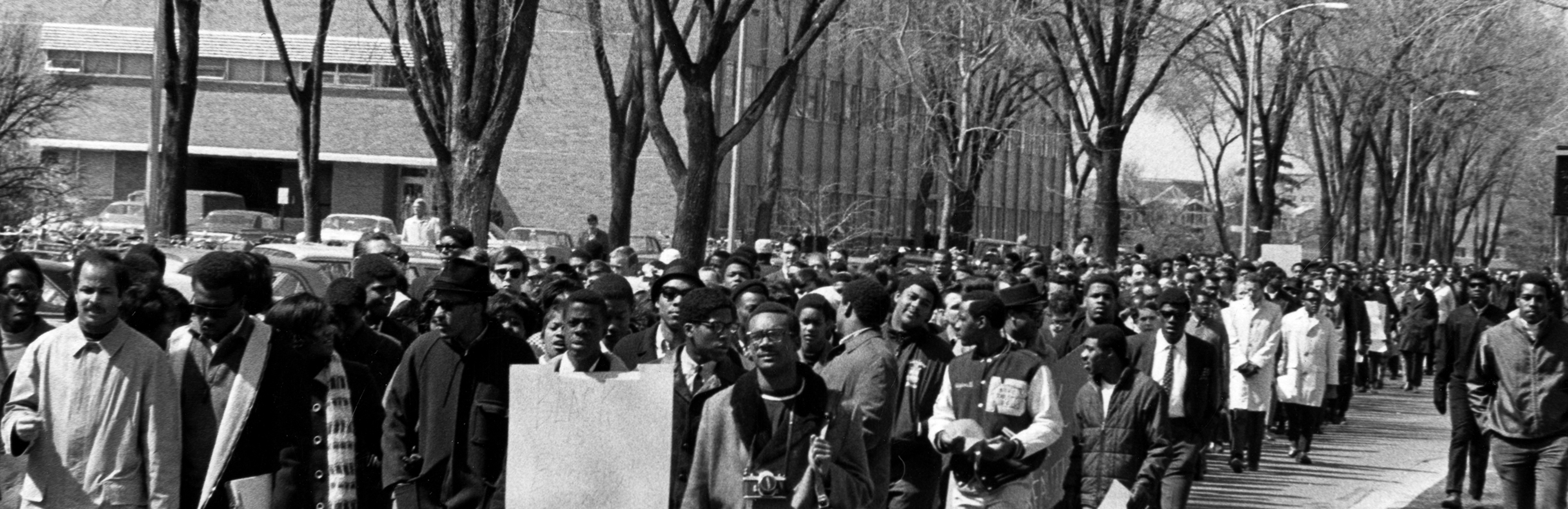 1960s campus march
